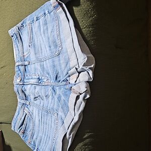 American Eagle Denim Dreamy Drape Shortie Shorts